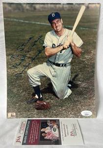 lot 14B image: Duke Snider Signed 8x10 Photo with JSA COA - Baseball