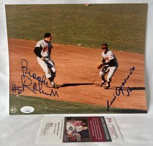 lot 15B image: Brooks Robinson and Luis Aparicio Signed 8x10 Photo with JSA COA - Baseball