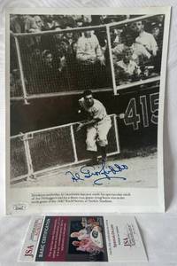 lot 36B image: Al Gionfriddo Signed 8x10 Photo with JSA COA - Vintage Baseball