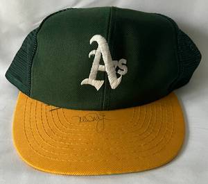 lot 18B image: Mark McGwire Signed Hat with JSA COA - Oakland As Baseball