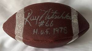 lot 19B image: Ray Nitschke Signed Wilson NFL Football with JSA COA - Green Bay Packers