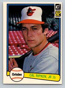 lot 6C image: Cal Ripken Jr. RC 1982 Donruss #405 Rookie Vintage Baseball Card