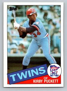 lot 11C image: Kirby Puckett RC 1985 Topps #536 Rookie Vintage Minnesota Twins Baseball Card