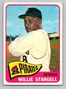 lot 18C image: Willie Stargell 1965 Topps #377 Vintage Baseball Card