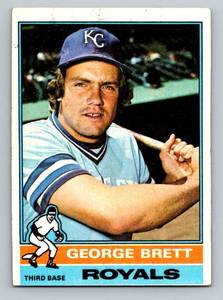 lot 21C image: George Brett 2nd Year 1976 Topps #19 Vintage Baseball Card
