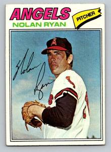 lot 23C image: Nolan Ryan 1977 Topps #650 Vintage Baseball Card