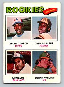 lot 24C image: Andre Dawson RC 1977 Topps Rookies Outfielders #473 Vintage Baseball Card
