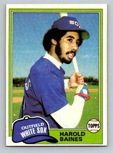 lot 32C image: Harold Baines RC 1981 Topps #347 Rookie Vintage Baseball Card