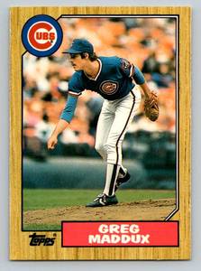 lot 34C image: Greg Maddux RC 1987 Topps Traded #70T Rookie Baseball Card