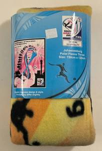 lot 70B image: FIFA World Cup 2010 South Africa Soccer Blanket