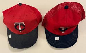 lot 69B image: 2 Vintage Minnesota Twins Baseball Hats