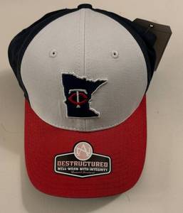 lot 64B image: Minnesota Twins Baseball New Hat - Adjustable, American needs Destructured