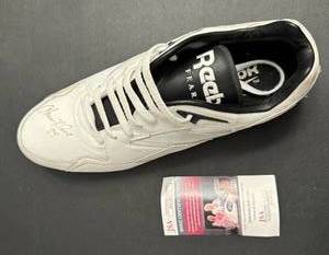 lot 54B image: Herman Moore Signed Reebok Football Cleat with JSA COA - Detroit Lions Football