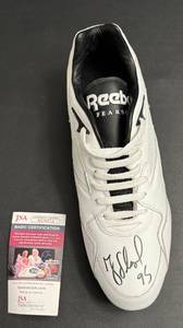 lot 57B image: Greg Lloyd Signed Reebok Cleat with JSA COA - Pittsburgh Steelers Football