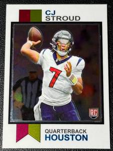 lot 12A image: CJ Stroud RC Chrome 2024 Topps #1973-12 Rookie Football Card