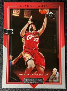 lot 14A image: LeBron James 2nd Year Diamond Collection 2004 Upper Deck All-Star Lineup #13 Basketball Card