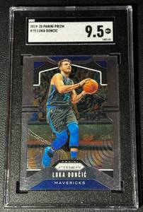 lot 17A image: Luke Doncic SGC Graded 9.5 MT 2019-20 Prizm #75 Basketball Card