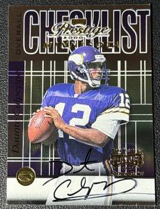 lot 32A image: Daunte Culpepper On Card Auto 2000 Playoff Prestige #C79 Minnesota Vikings Signed Football Card