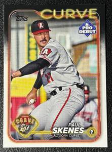 lot 36A image: Paul Skenes RC 2024 Topps Pro Debut Curve #PD-140 Rookie Baseball Card