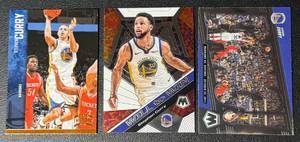 lot 53A image: Steph Curry 3 Card Insert Lot Basketball Cards