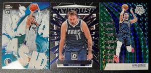 lot 54A image: Luka Doncic 3 Card Insert Basketball Lot