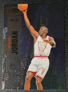 lot 67A image: Michael Jordan 2002 Skybox Metal Universe Champions #001 Basketball Card