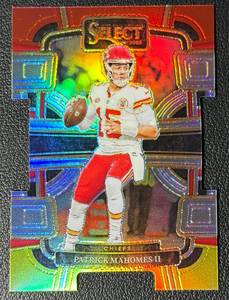 lot 71A image: Patrick Mahomes Die Cut Refractor 2023 Select Concourse #49 Football Card