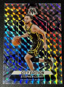 lot 83A image: Steph Curry Mosaic Prizm #276 2023-2024 City Edition Basketball Card