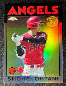 lot 90A image: Shohei Ohtani Refractor 2021 Topps Chrome #86BC-9 Baseball Card