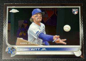 lot 94A image: Bobby Witt Jr. Chrome RC 2022 Topps #USC176 Rookie Baseball Card
