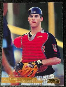 lot 104A image: Joe Mauer Gold RC 2002 Topps #107 Rookie Minnesota Twins Baseball Card