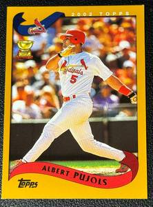 lot 117A image: Albert Pujols Rookie Cup 2nd Year 2002 Topps#160 Baseball Card