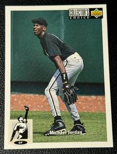lot 124A image: Michael Jordan RC 1994 Upper Deck Collectors Choice #23 Baseball Rookie Card