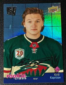 lot 126A image: Kirill Kaprizov RC Foil 2021 Upper Deck Special Edition #RC-1 Rookie Minnesota Wild Hockey Card