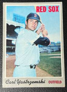 lot 137A image: Carl Yastrzemski 1970 Topps #10 Vintage Baseball Card