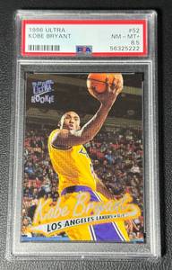 lot 2C image: Kobe Bryant RC PSA 8.5 NM-MT 1996 Fleer Ultra #52 Rookie Basketball Card