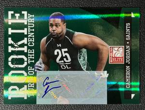 lot 38D image: Cameron Jordan RC Auto 499 2011 Donruss Elite Turn of the Century #117 Rookie Signed Football Card