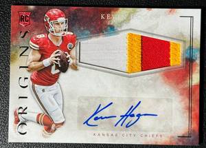 lot 48C image: Kevin Hogan RPA Auto and Tri-Color Patch RC 2016 Orifgns #PJPA-KH Rookie Signed Football Card