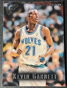 lot 153A image: Kevin Garnett RC 1996 Topps Gallery New Additions #41 Minnesota Timberwolves Basketball Rookie Card