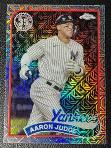 lot 161A image: Aaron Judge Mojo Refractor 2024 Topps Chrome #2T89C-27 Baseball Card