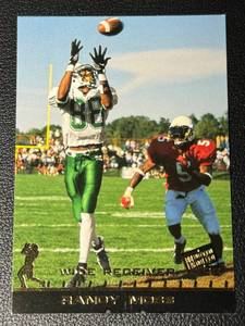 lot 164A image: Randy Moss RC 1998 Press Pass #5 Minnesota Vikings Rookie Football Card