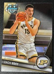 lot 170A image: Zach Edey RC 2024 Bowman Chrome University #71 Rookie Basketball Card
