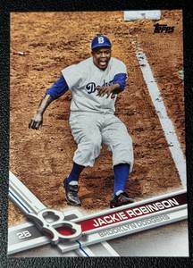 lot 171A image: Jackie Robinson Short Print 2017 Topps #US50 Baseball Card