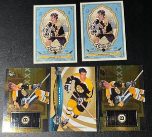 lot 186A image: Bobby Orr 5 Card Hockey Lot