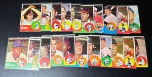 lot 188A image: 1963 Topps Baseball 21 Card Vintage Lot