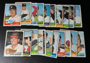 lot 190A image: 1965 Topps Baseball 20 Card Vintage Lot