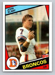 lot 3D image: John Elway RC 1984 Topps #63 Rookie Vintage Football Card