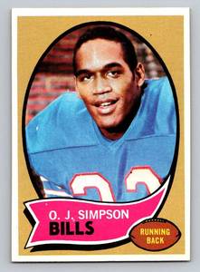 lot 5D image: OJ Simpson RC 1970 Topps #90 Rookie Vintage Football Card - NICE