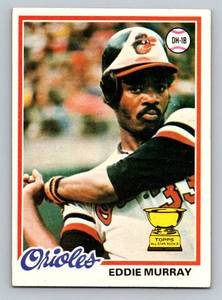 lot 10D image: Eddie Murray RC 1978 Topps #36 Rookie Vintage Baseball Card