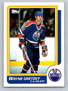 lot 15D image: Wayne Gretzky 1986 Topps #3 Vintage Hockey Card